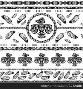 Indian tribal abstract pattern background vector illustration