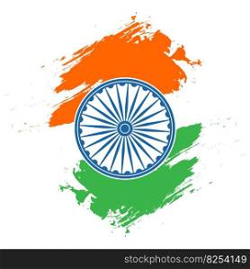 Indian tricolor flag background for Independence day. Website banner and greeting card design template