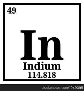 Indium Periodic Table of the Elements Vector illustration eps 10.. Indium Periodic Table of the Elements Vector illustration eps 10