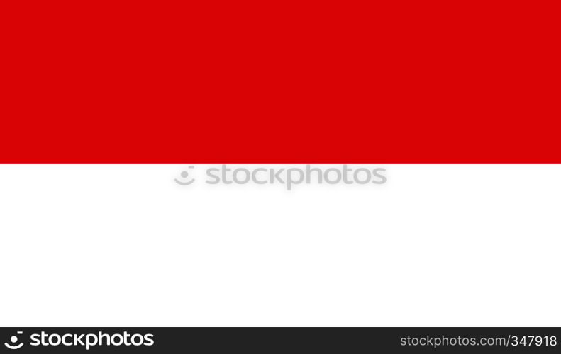 Indonesia flag image for any design in simple style. Indonesia flag image