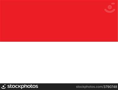 Indonesia Flag vector Illustration