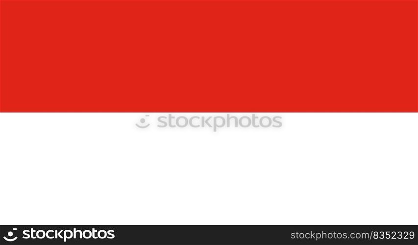 Indonesia flag. Vector illustration