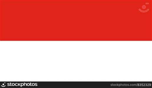 Indonesia flag. Vector illustration