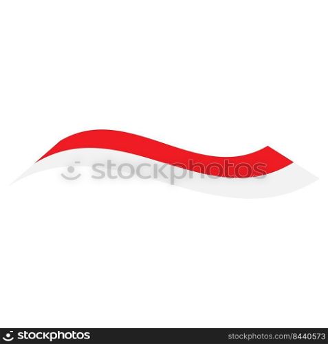 Indonesia flag vector illustration template design
