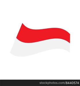 Indonesia flag vector illustration template design