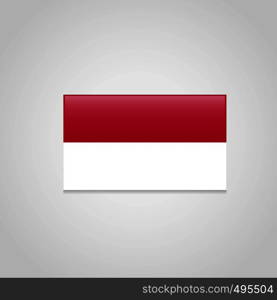 Indonesia Flag Vector. Vector EPS10 Abstract Template background