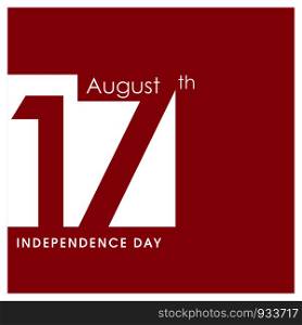 Indonesia independence day design vector