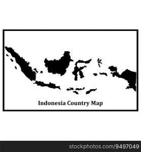 Indonesia map icon vector illustration simple design