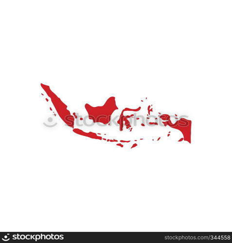 indonesia map logo icon vector symbol