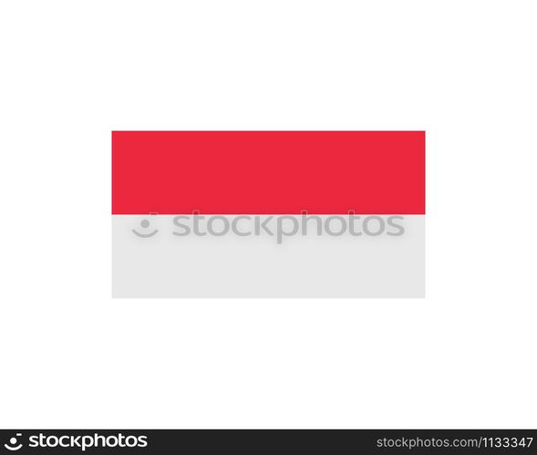 indonesian flag vector icon illustration design