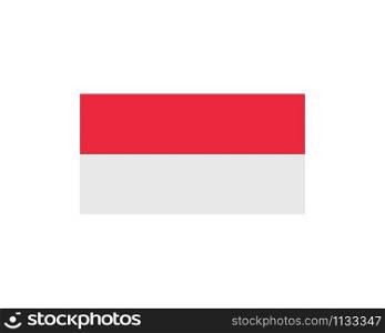 indonesian flag vector icon illustration design
