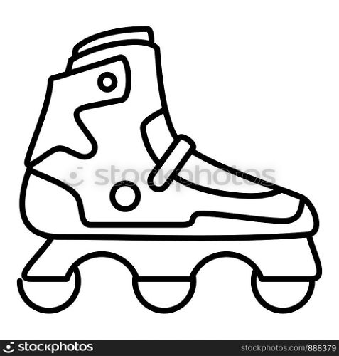 Indoor inline skates icon. Outline indoor inline skates vector icon for web design isolated on white background. Indoor inline skates icon, outline style