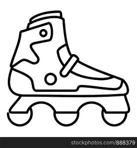 Indoor inline skates icon. Outline indoor inline skates vector icon for web design isolated on white background. Indoor inline skates icon, outline style