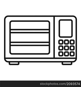 Induction oven icon outline vector. Convection electric stove. Grill fan oven. Induction oven icon outline vector. Convection electric stove