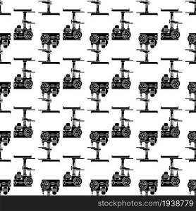 Industrial drilling machine pattern seamless background texture repeat wallpaper geometric vector. Industrial drilling machine pattern seamless vector