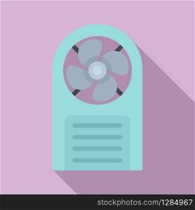 Industrial fan icon. Flat illustration of industrial fan vector icon for web design. Industrial fan icon, flat style