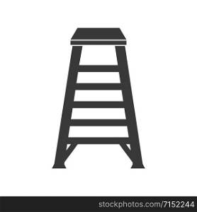 Industrial ladder icon in vector