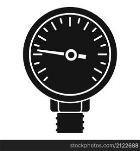 Industrial manometer icon simple vector. Gas pressure. Meter gauge. Industrial manometer icon simple vector. Gas pressure