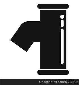 Industrial pipe icon simple vector. Plumber service. Sink faucet. Industrial pipe icon simple vector. Plumber service