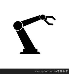 industrial robot icon vector illustration symbol design