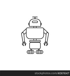 industrial robots icon vector design template