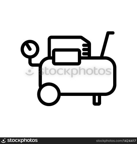 industrial technology device icon vector. industrial technology device sign. isolated contour symbol illustration. industrial technology device icon vector outline illustration