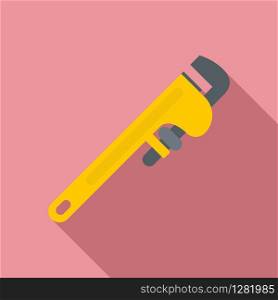 Industrial wrench icon. Flat illustration of industrial wrench vector icon for web design. Industrial wrench icon, flat style