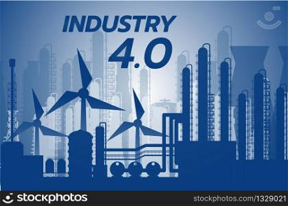 industry 4.0 concept, Internet of things network, smart factory solution, Manufacturing technology, automation robot with gray background