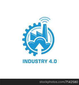 industry 4.0 manufacturing revolution concept vector illustration
