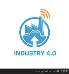 industry 4.0 manufacturing revolution concept vector illustration