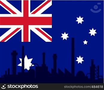 Industry and flag of Australia