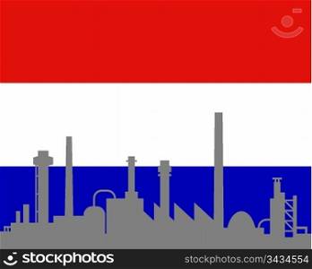 Industry and flag of the Netherlands