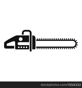 Industry chainsaw icon. Simple illustration of industry chainsaw vector icon for web design isolated on white background. Industry chainsaw icon, simple style