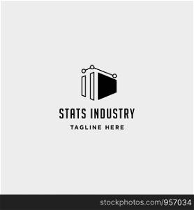 industry chart logo vector fabric industrial simple icon symbol sign illustration isolated. industry chart logo vector fabric industrial simple icon symbol sign isolated