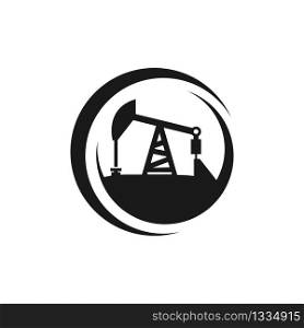 Industry icon logo. Oil production symbol. Vector EPS 10