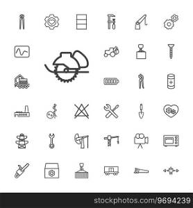 Industry icons Royalty Free Vector Image