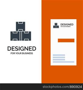 Industry, Industry Stock, Production, Stock Grey Logo Design and Business Card Template