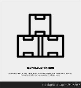 Industry, Industry Stock, Production, Stock Line Icon Vector