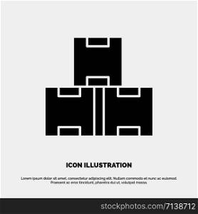 Industry, Industry Stock, Production, Stock solid Glyph Icon vector