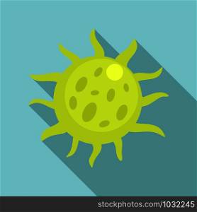 Infection virus icon. Flat illustration of infection virus vector icon for web design. Infection virus icon, flat style