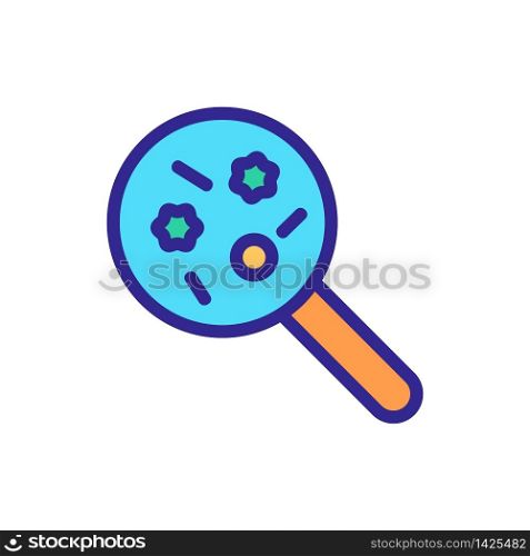 infectious bacillus icon vector. infectious bacillus sign. color symbol illustration. infectious bacillus icon vector outline illustration