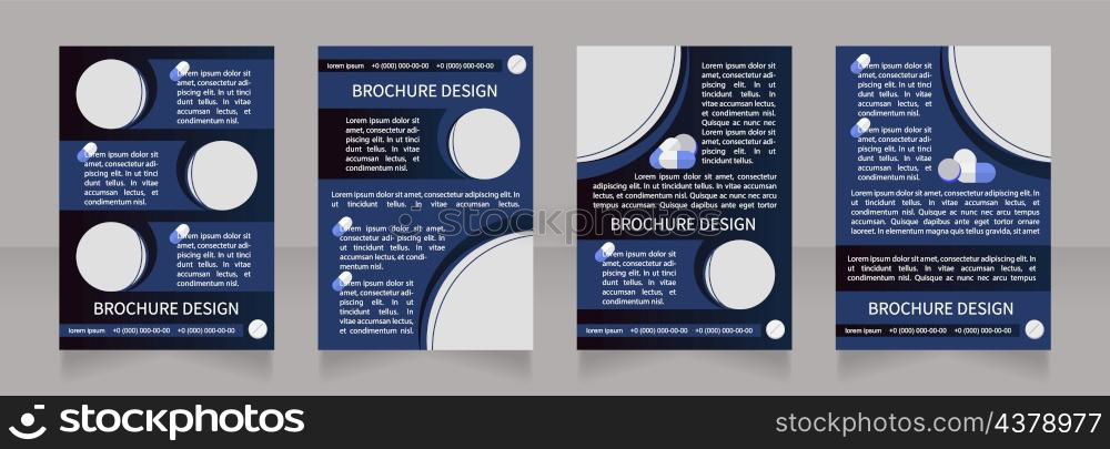 Infectious diseases remedy treatment blank brochure layout design. Vertical poster template set with empty copy space for text. Premade corporate reports collection. Editable flyer paper pages. Infectious diseases remedy treatment blank brochure layout design