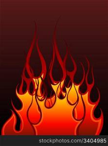 Inferno fire vector background for design use