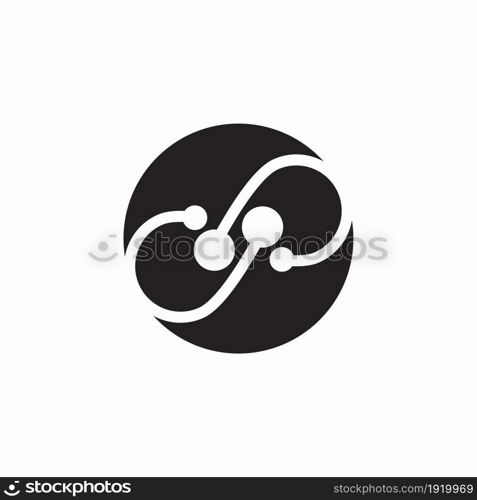 Infinity business icon and symbol template