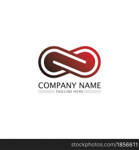 infinity design logo and 8 icon, vector, sign, creative logo for business and corporate infinity symbol