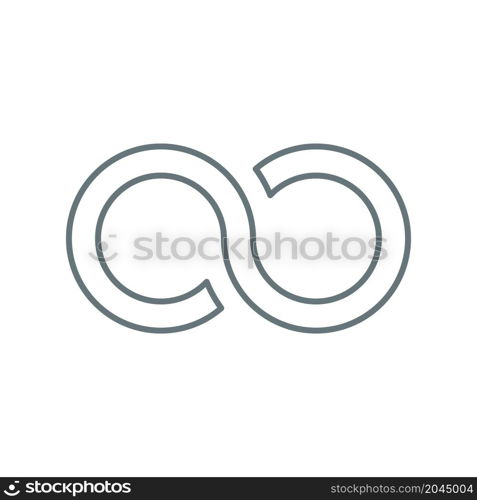 Infinity design logo icon vector templates on white background