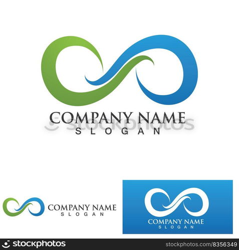 Infinity Design Vector icon illustration Logo template design