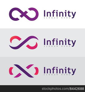 Infinity Design Vector icon illustration Logo template design