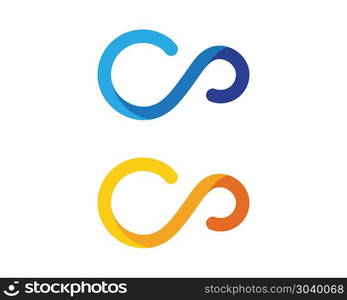 Infinity Design Vector icon. Infinity Design Vector icon illustration Logo template design