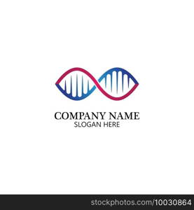 Infinity DNA Logo Icon Vector